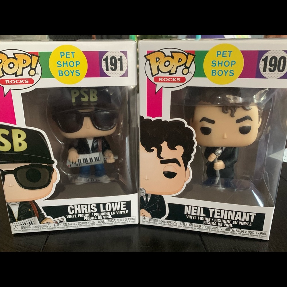 Funko POP! Rocks Pet Shop Boys Set - #190 and #191 *Neil Tennant and Chris Lowe*